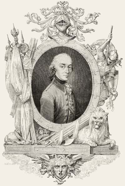 Karl XIV. (1763-1844): König von Schweden und Norwegen und Prinz von Ponte Corvo, graviert von Pannemaker von Jean Baptiste (after) Lienard