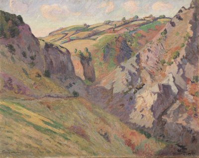 Die Höhlen von Prunal bei Pontgibaud, Auvergne von Jean Baptiste Armand Guillaumin