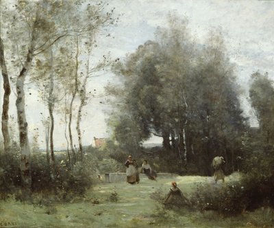 Arleux-Palluel, Die Brücke der Treffen, 1871-72 von Jean Baptiste Camille Corot