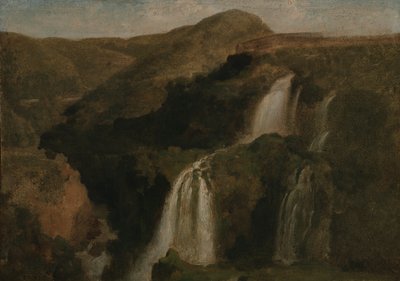 Wasserfälle von Tivoli von Jean Baptiste Camille Corot