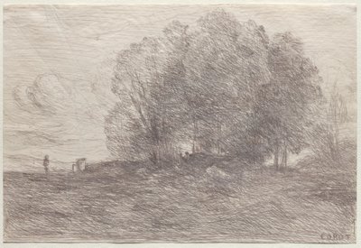 Baumgruppe von Jean Baptiste Camille Corot
