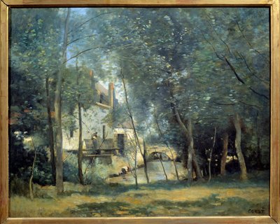 Le Moulin de Saint-Nicolas-Lez-Arras Gemälde von Camille Corot (1796-1875) 1874 Paris, Musée d