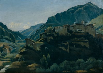 Meridionales Dorf von Jean Baptiste Camille Corot