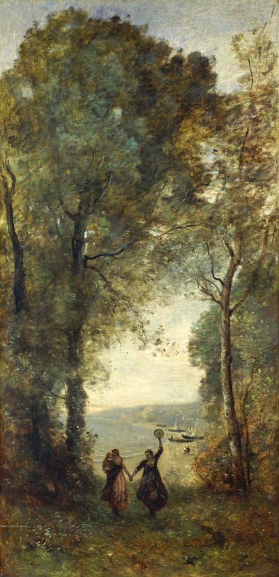 Erinnerung an den Strand von Neapel, 1871-1872 von Jean Baptiste Camille Corot