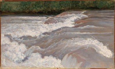 Der Velino oberhalb des Wasserfalls von Terni, 1826 von Jean Baptiste Camille Corot