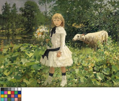 Porträt von Miss Strobbe von Jean Baptiste Degreef