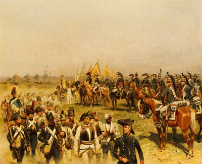 Napoleon kommandiert eine Ansicht der Gefangenen, 1883 von Jean Baptiste Edouard Detaille