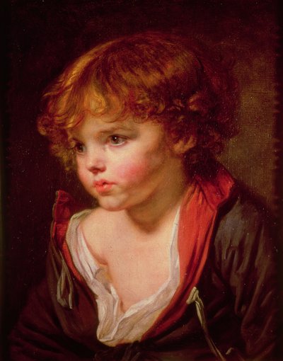 Ein blondhaariger Junge mit offenem Hemd von Jean Baptiste Greuze
