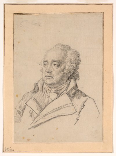 Porträt eines Mannes, Giuseppe Valadier von Jean Baptiste Joseph Wicar