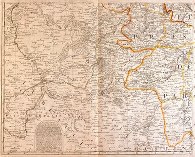 Karte des Südwestens der Île-de-France von Jean Baptiste Nolin