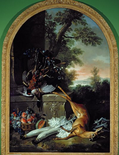 Stillleben mit Wild in einer Landschaft, ca. 1730 von Jean Baptiste Oudry