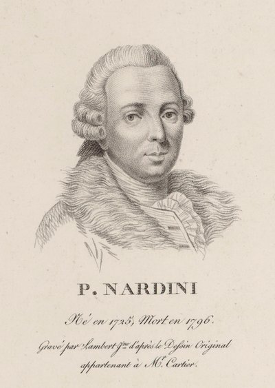 Porträt des Geigers und Komponisten Pietro Nardini 1722-1793 von Jean Baptiste Ponce Lambert