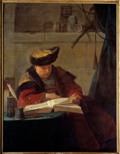 Ein Chemiker in seinem Labor oder ein Philosoph bei seiner Lektüre von Jean Baptiste Simeon Chardin