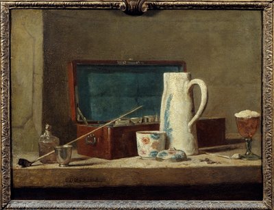 Pfeifen und Vase zum Trinken oder Rauchen von Jean Baptiste Simeon Chardin