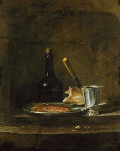 Das Frühstück vorbereiten oder Der Silberkelch, vor 1728 von Jean Baptiste Simeon Chardin