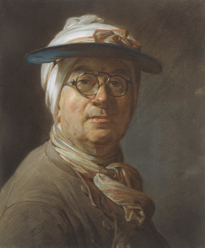 Selbstporträt mit Visier, ca. 1776 von Jean Baptiste Simeon Chardin