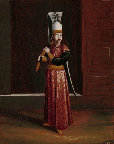 Seliktar Agassi, Stallmeister des Sultans (Oberster Waffenmeister) von Jean Baptiste Vanmour (workshop of)