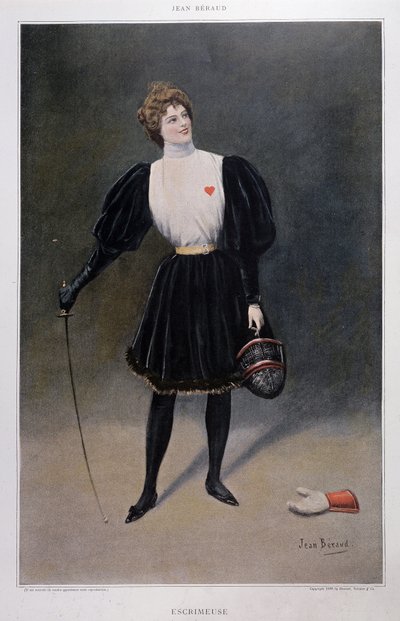 Fechterin von Jean Beraud