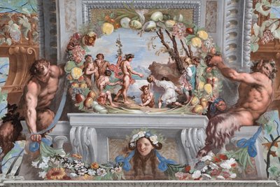 Eines der einundvierzig Paneele mit Szenen, die die Ereignisse des Bacchus erzählen von Jean Boulanger