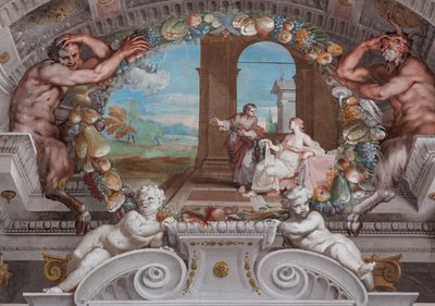 Eines der einundvierzig Tafeln mit Szenen, die die Ereignisse des Bacchus erzählen von Jean Boulanger