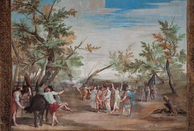 Eines der einundvierzig Paneele mit Szenen von Jean Boulanger