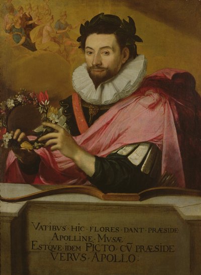 Porträt von Jean de Caulet mit Apollos Krone, 1635 von Jean Chalette