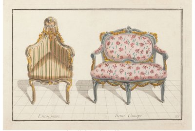 Encoignure, Demi Canapé. Nouvelle Iconologie Historique ou Attributs Hierogliphyques, ca. 1768 von Jean Charles Delafosse