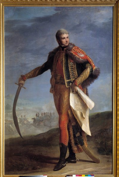 Ganzkörperporträt von Jean Lannes (1769-1809), Herzog von Montebello, Marschall des Kaiserreichs von Jean Charles Nicaise Perrin