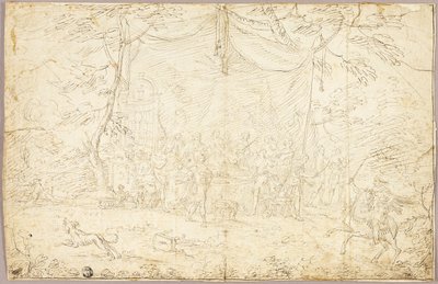 Literarisches Thema: Bankettszene von Jean Cotelle the younger
