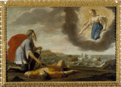 Äskulap erweckt Hyppolite: Sohn des Theseus wird von Äskulap unter dem Blick von Artemis wiederbelebt von Jean Daret