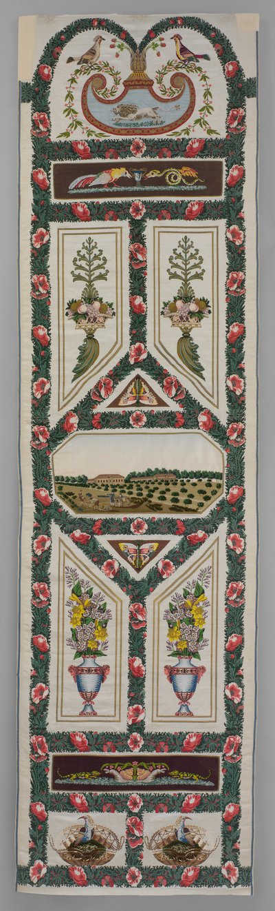 Verdures du Vatican, ca. 1799 (gewebte Seide und Metallfaden mit Stickerei) von Jean Desmosthene Dugourc
