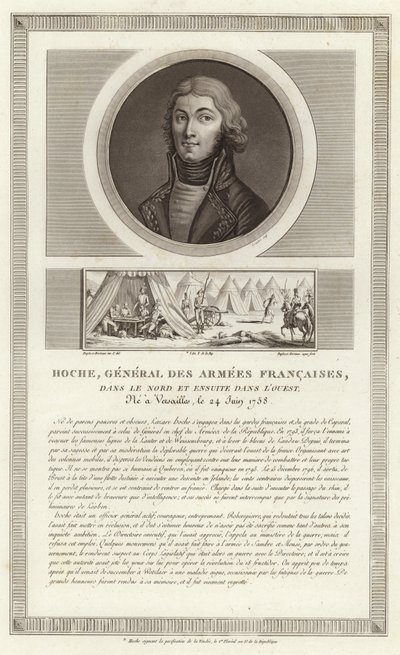 Porträt von Lazare Hoche von Jean Duplessi Bertaux