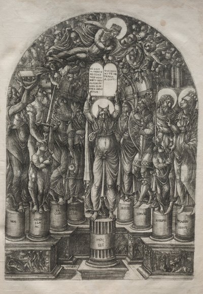 Moses umgeben von den Patriarchen, vor 1561 von Jean Duvet