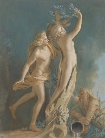 Apollo und Daphne, nach Lorenzo Berninis Marmorgruppe in der Galleria Borghese, Rom von Jean Étienne Liotard