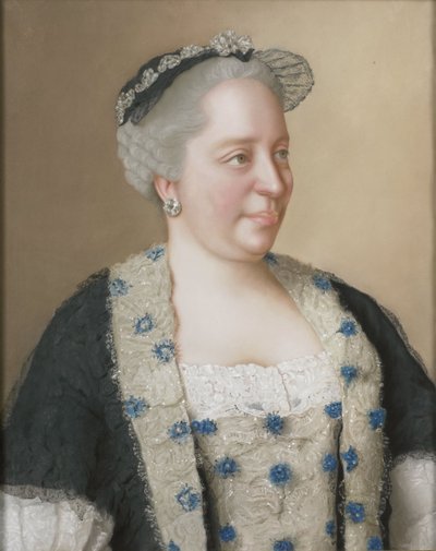 Porträt der Kaiserin Maria Theresia von Österreich (1717-1780) von Jean Étienne Liotard
