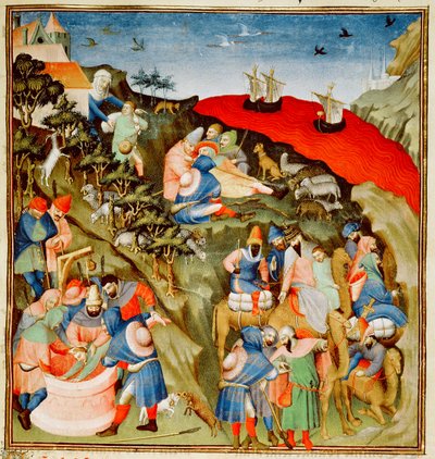 Ms Fr.247 f.25 Die Geschichte von Joseph, Illustration, aus 