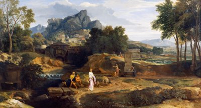 Landschaft mit Figuren von Jean Francois I Millet