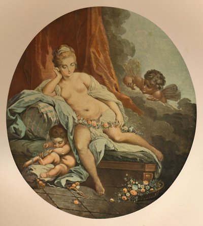 Venus en Reflexion, Venus in Gedanken, ca. 1785, 1913 von Jean Francois Janinet