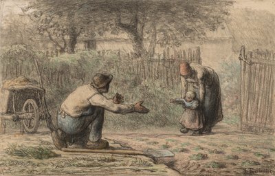 Erste Schritte, ca. 1858-1866 von Jean Francois Millet