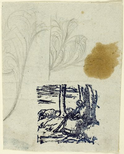 Kleine Schäferin, sitzend von Jean-Francois Millet