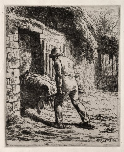 Bauer kehrt vom Misthaufen zurück von Jean Francois Millet