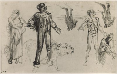 Studien für ruhende Erntearbeiter von Jean Francois Millet