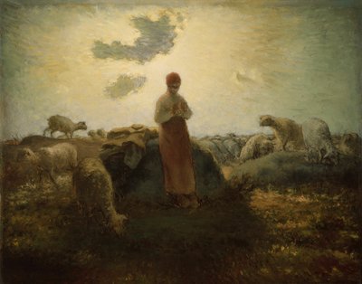 Der Hüter der Herde von Jean-Francois Millet