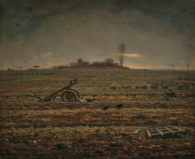 Die Ebene von Chailly mit Egge und Pflug, 1862 von Jean Francois Millet