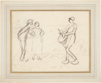 Drei Figuren von Jean Francois Millet