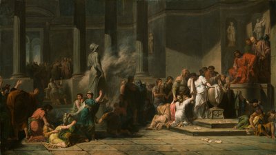 Athenische Mädchen ziehen Lose, 18. Jahrhundert von Jean François Pierre Peyron