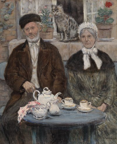 Nachmittagstee von Jean Francois Raffaelli