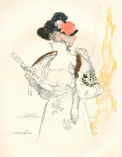 Nach einer Skizze in Bleistift und Aquarell, 1901 von Jean Francois Raffaelli