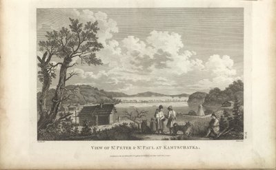 Ansicht des Petropavlovsk Hafens, 1780er von Jean Francois de Galaup La Perouse