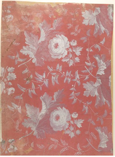 Entwurf für gemusterten Seide, ca. 1780-1825 von Jean François Bony.
